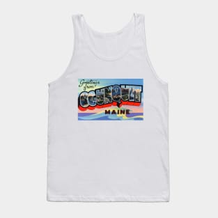 Greetings from Ogunquit, Maine - Vintage Large Letter Postcard Tank Top